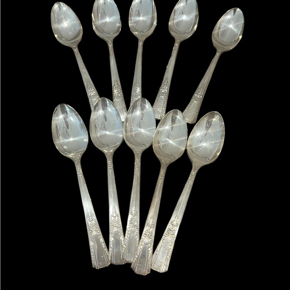 *NFS*Vintage Oneida Debonair Silver Plate Teaspoons - Lot of 10 - Picture 3 of 11